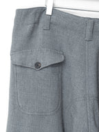 Brushed Back Trousers Grey