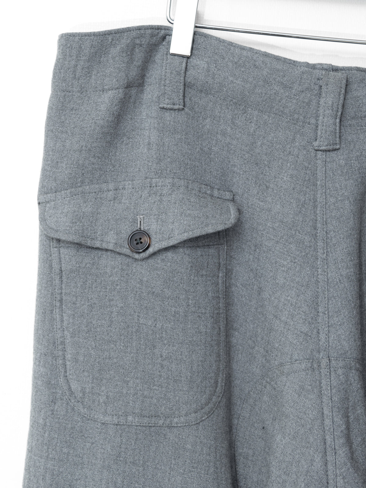 Brushed Back Trousers Grey