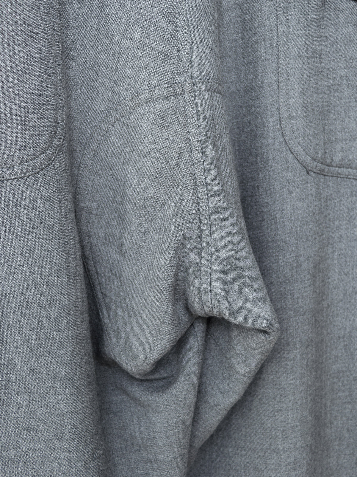 Brushed Back Trousers Grey
