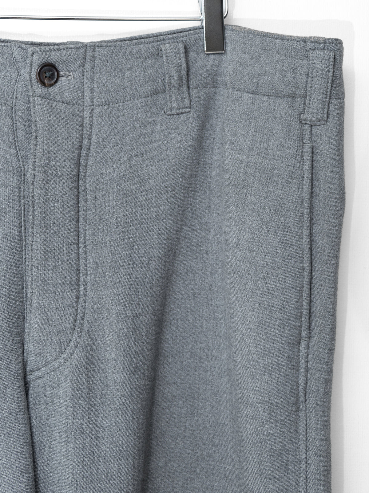 Brushed Back Trousers Grey