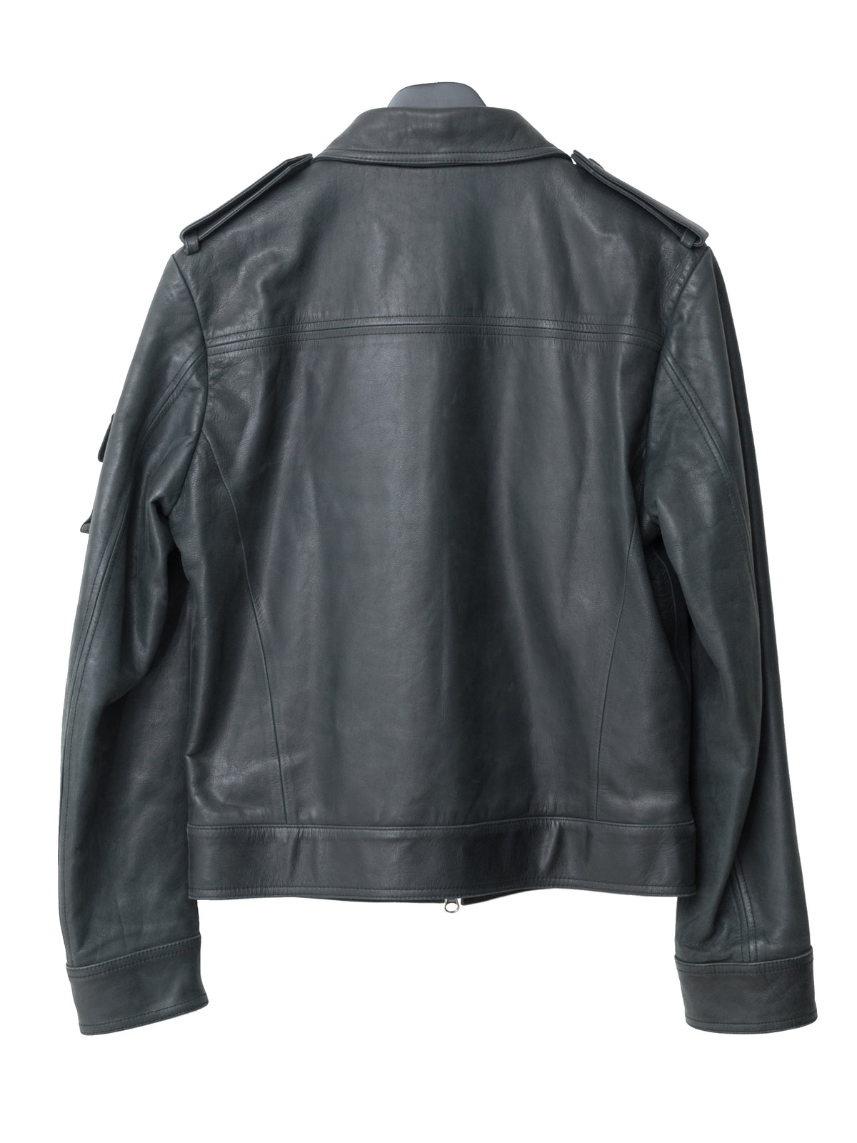 Fur Collared Rider Jacket Black