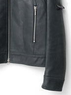 Fur Collared Rider Jacket Black