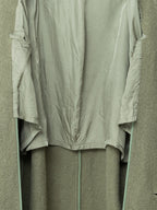 Heavy 4 Button Coat Dry Moss