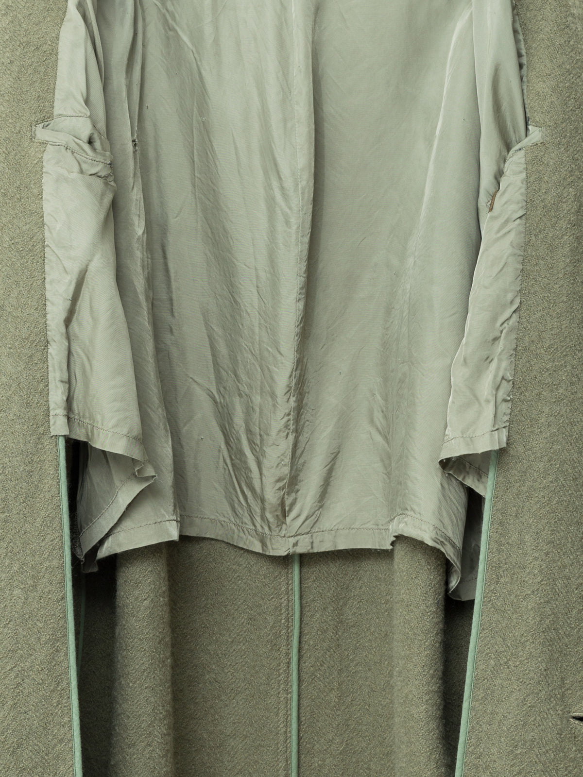 Heavy 4 Button Coat Dry Moss