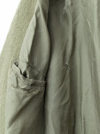 Heavy 4 Button Coat Dry Moss