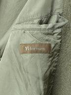 Heavy 4 Button Coat Dry Moss