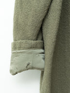 Heavy 4 Button Coat Dry Moss