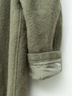 Heavy 4 Button Coat Dry Moss