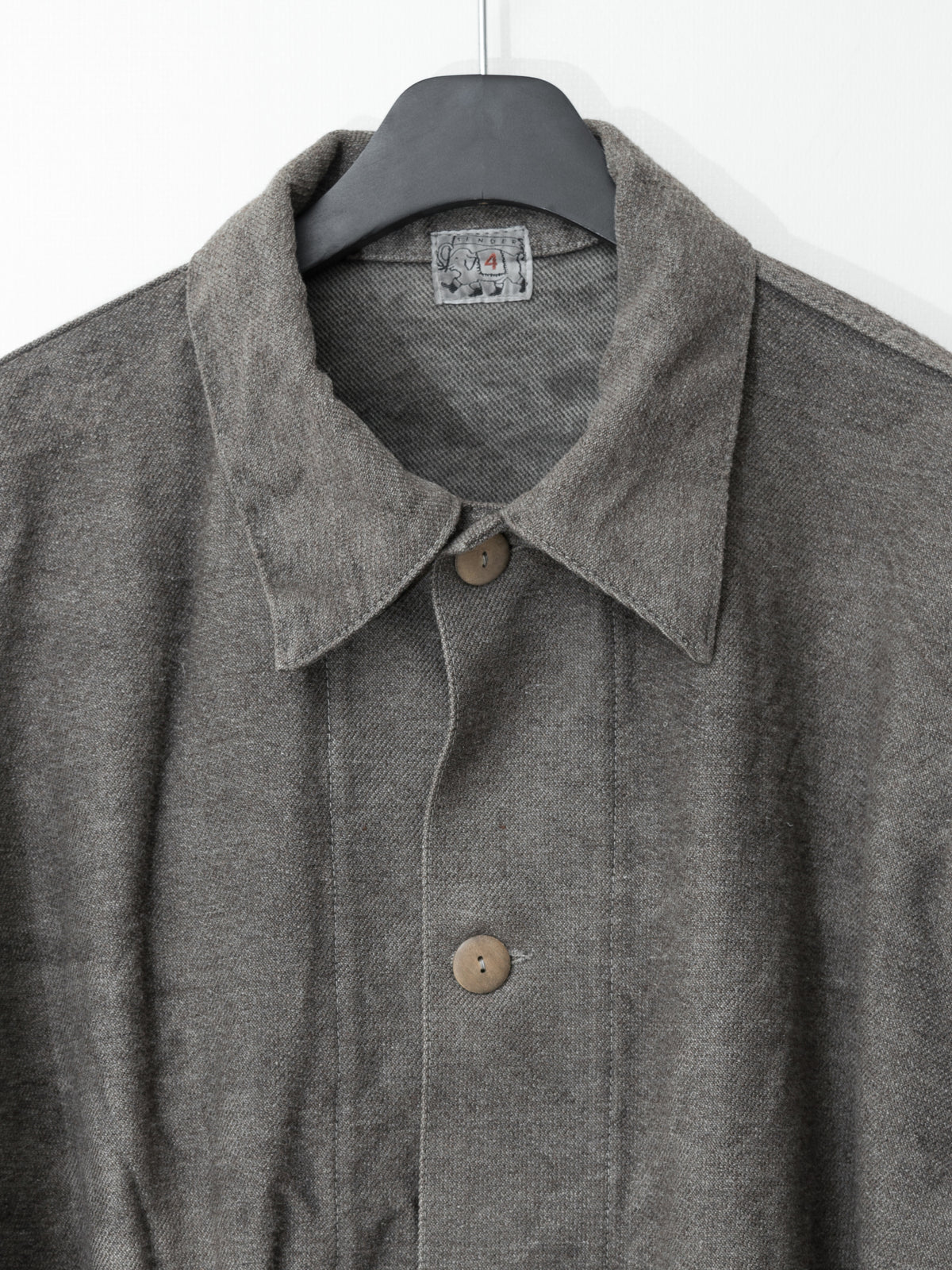 A/W 18 Type 935 Collared Shepherd's Coat Indian Black Dyed