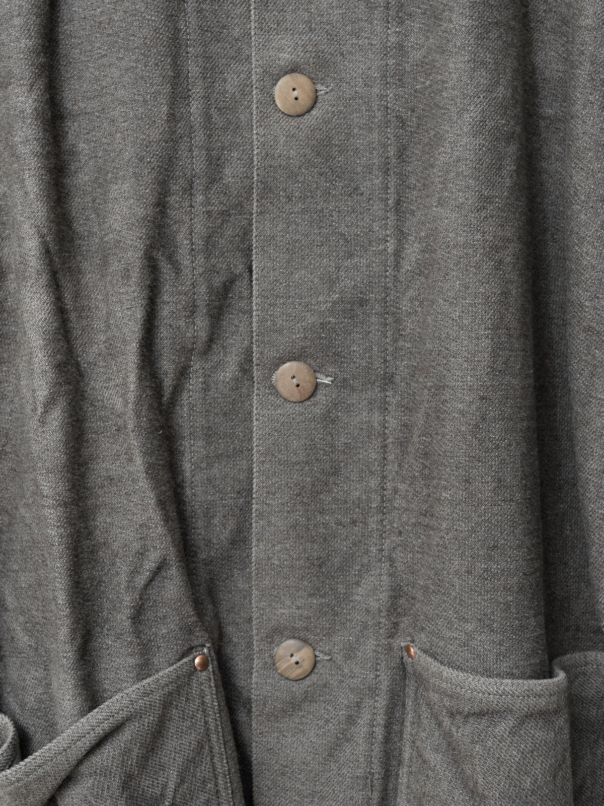 A/W 18 Type 935 Collared Shepherd's Coat Indian Black Dyed