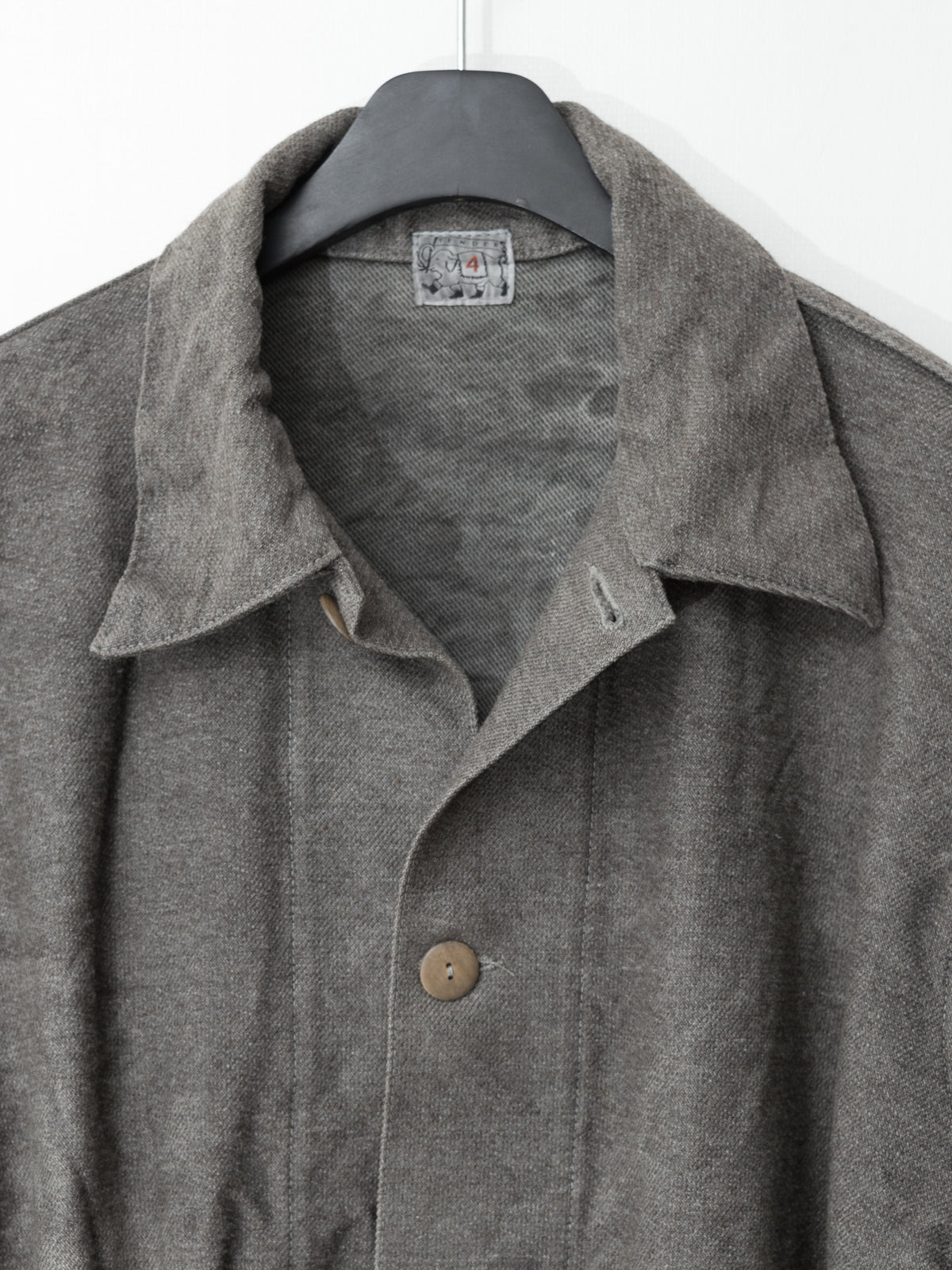 A/W 18 Type 935 Collared Shepherd's Coat Indian Black Dyed