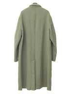 Heavy 4 Button Coat Dry Moss