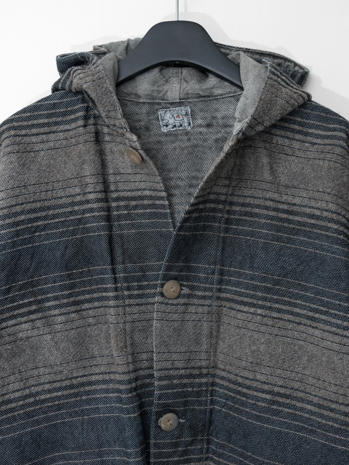 A/W 18 Type 936 Hooded Shepherd's Coat Indian Black Dyed