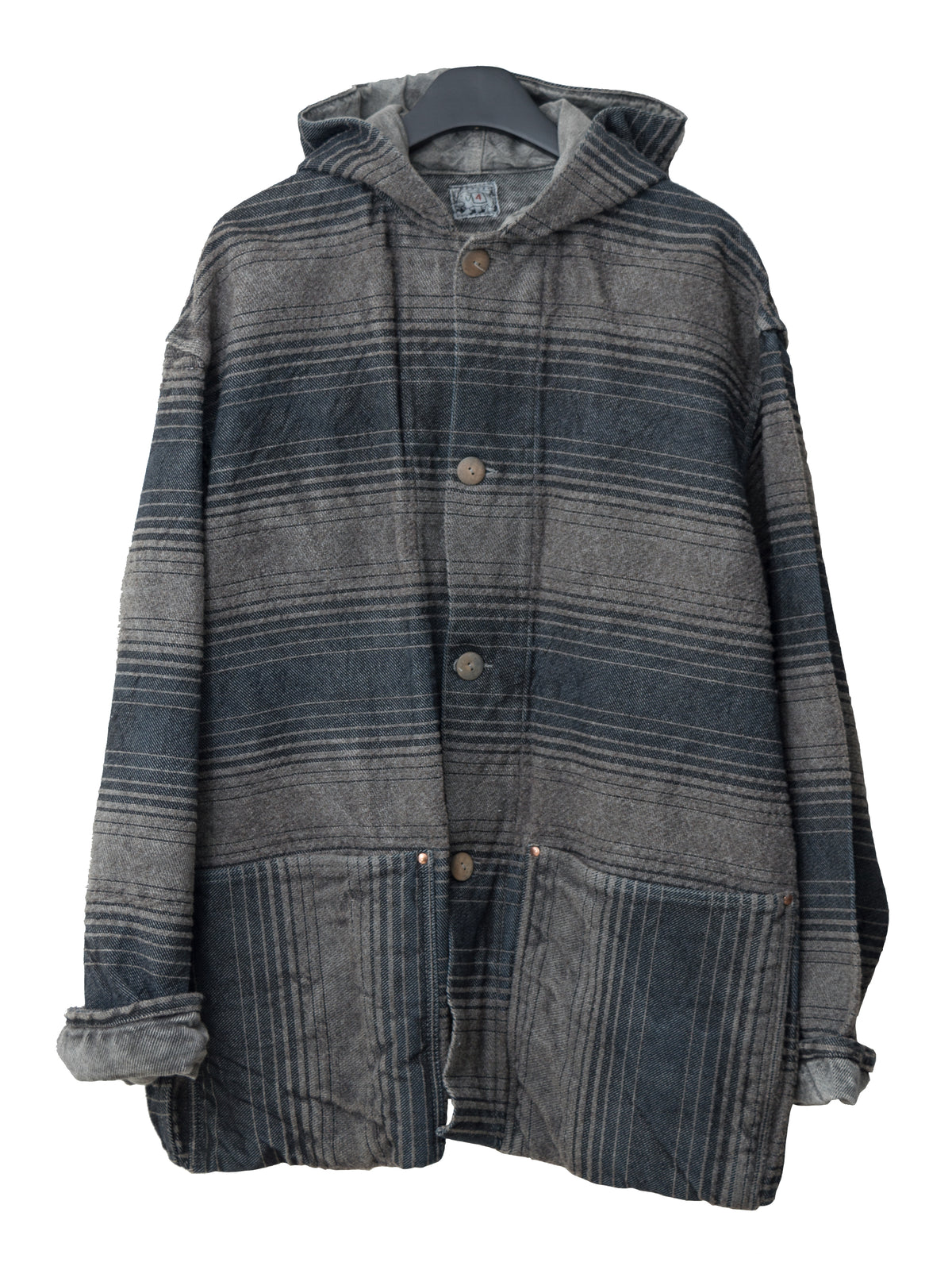 A/W 18 Type 936 Hooded Shepherd's Coat Indian Black Dyed