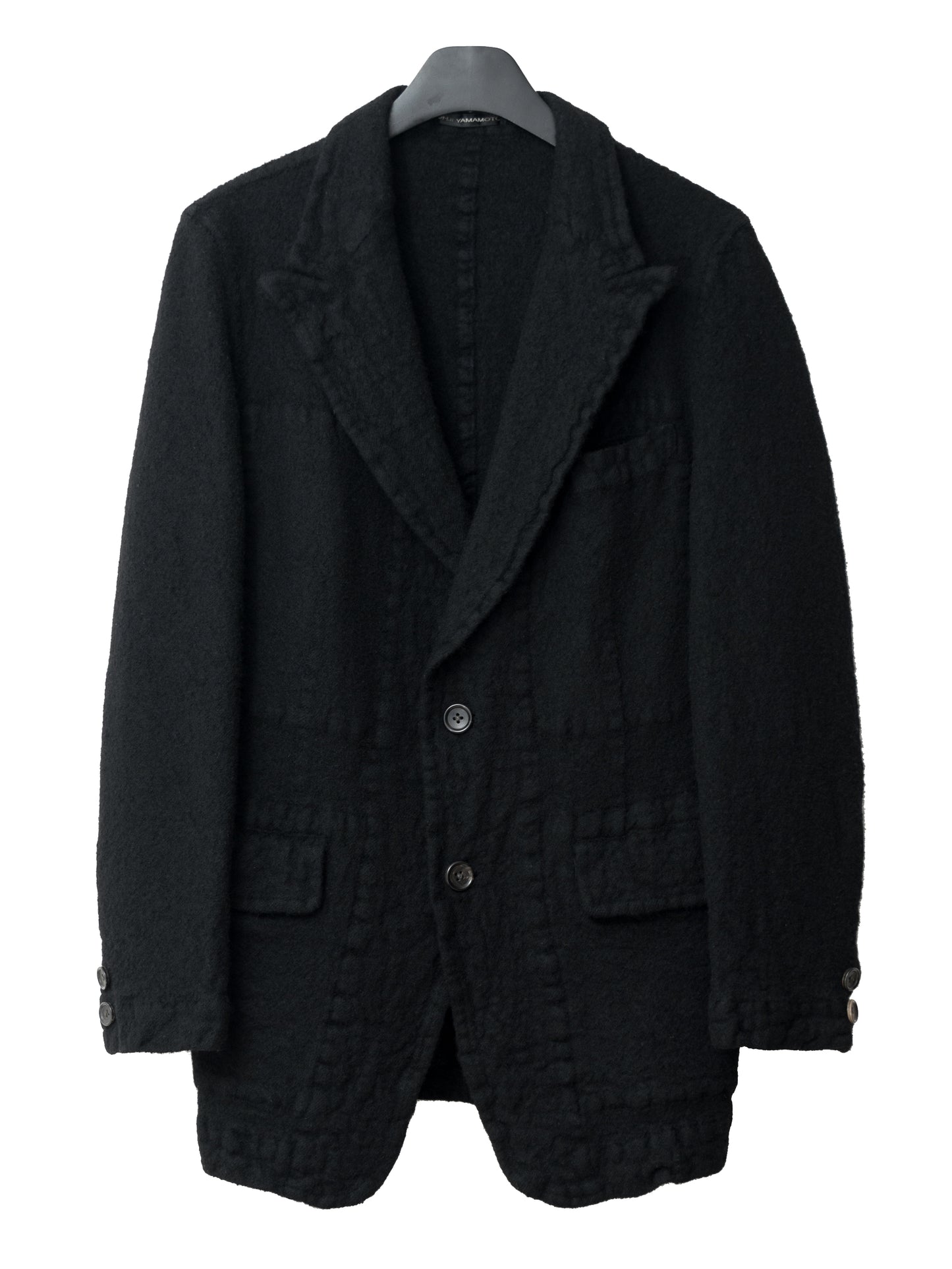 peak lapeled tailored jacket ∙ shrunken wool ∙ small