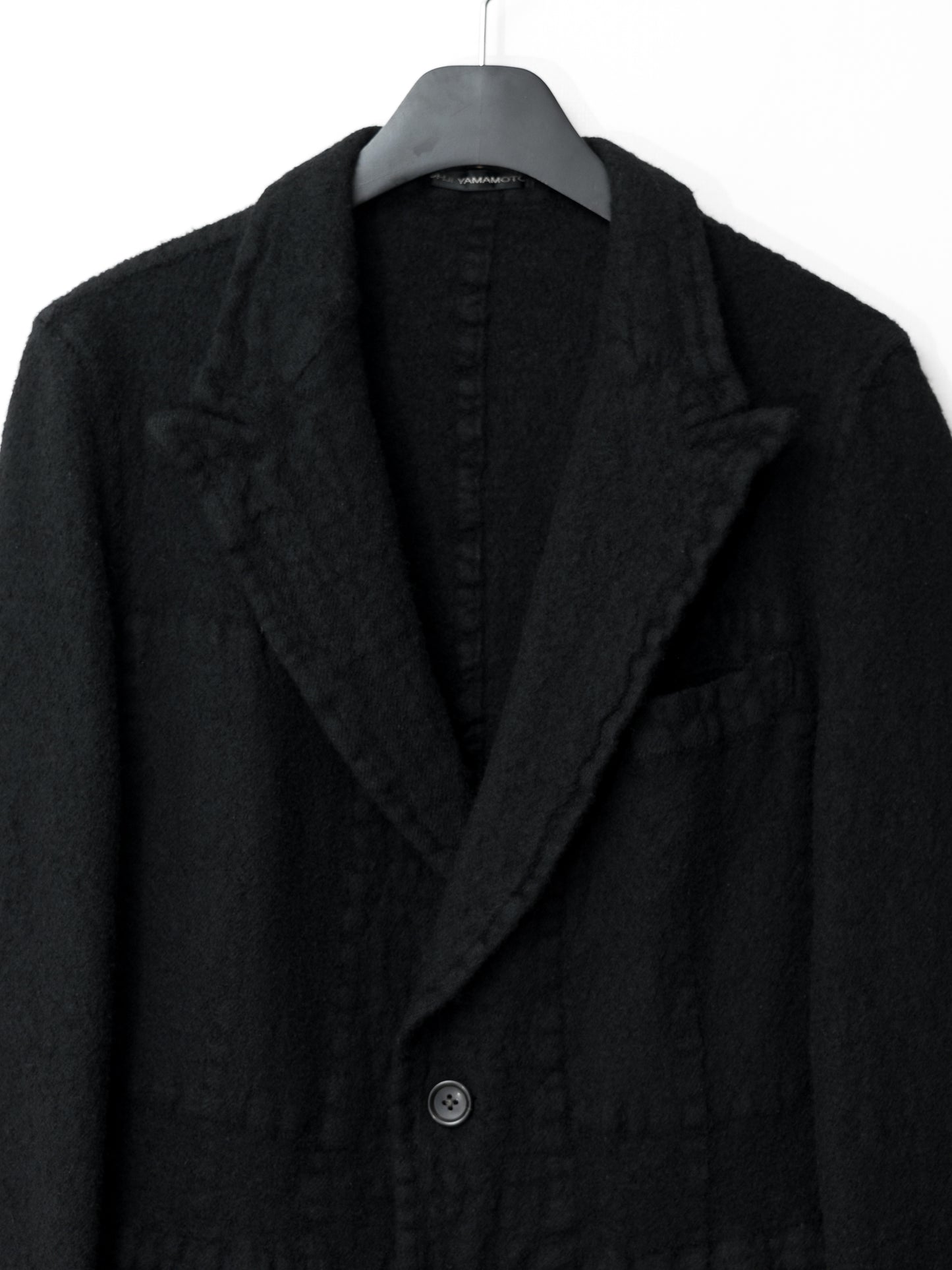 peak lapeled tailored jacket ∙ shrunken wool ∙ small