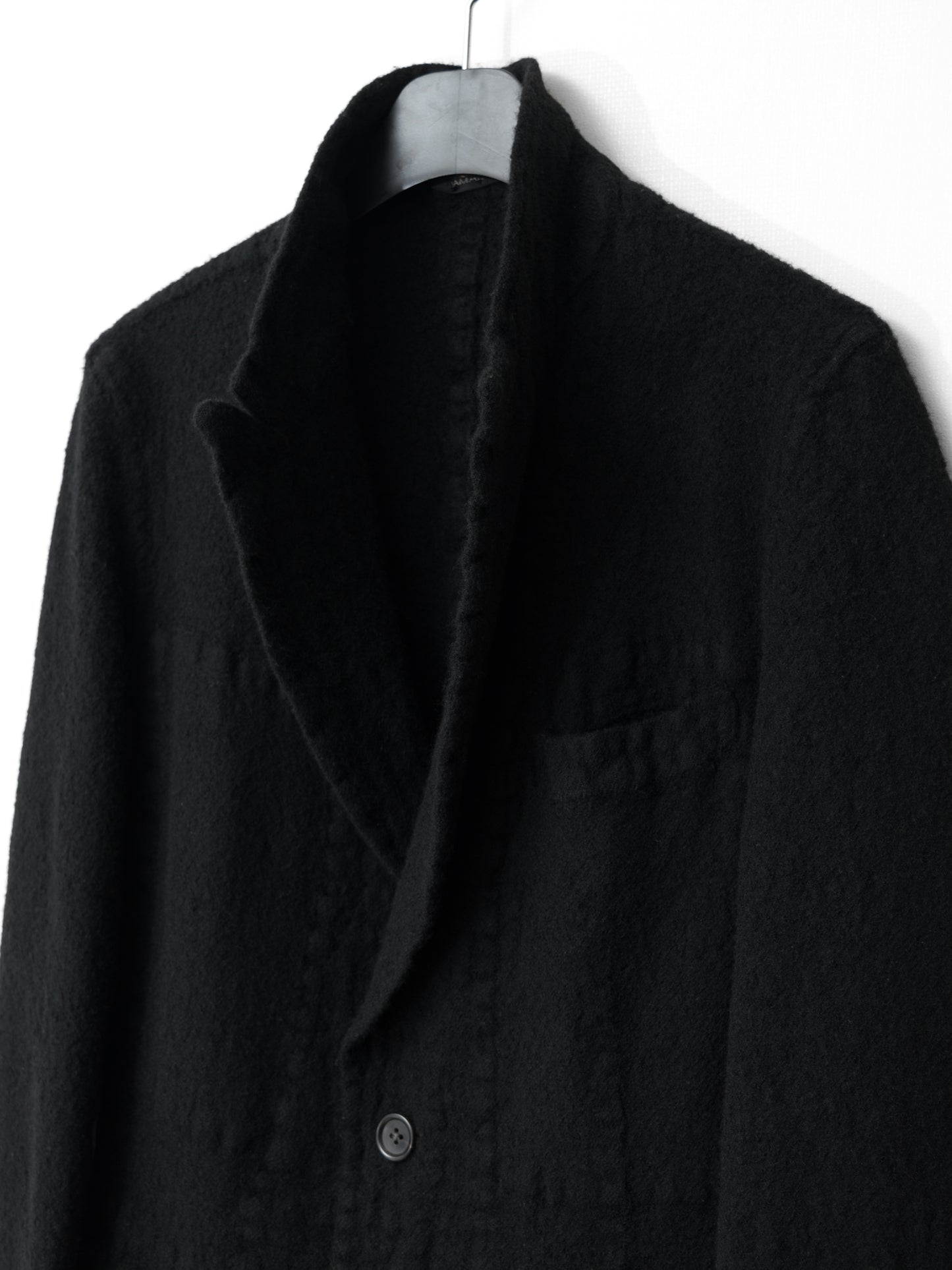 peak lapeled tailored jacket ∙ shrunken wool ∙ small