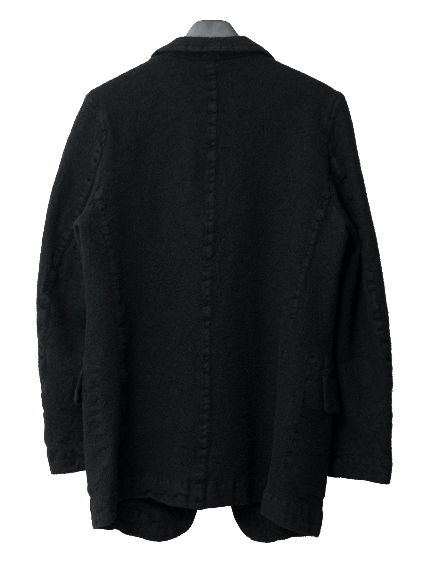 peak lapeled tailored jacket ∙ shrunken wool ∙ small