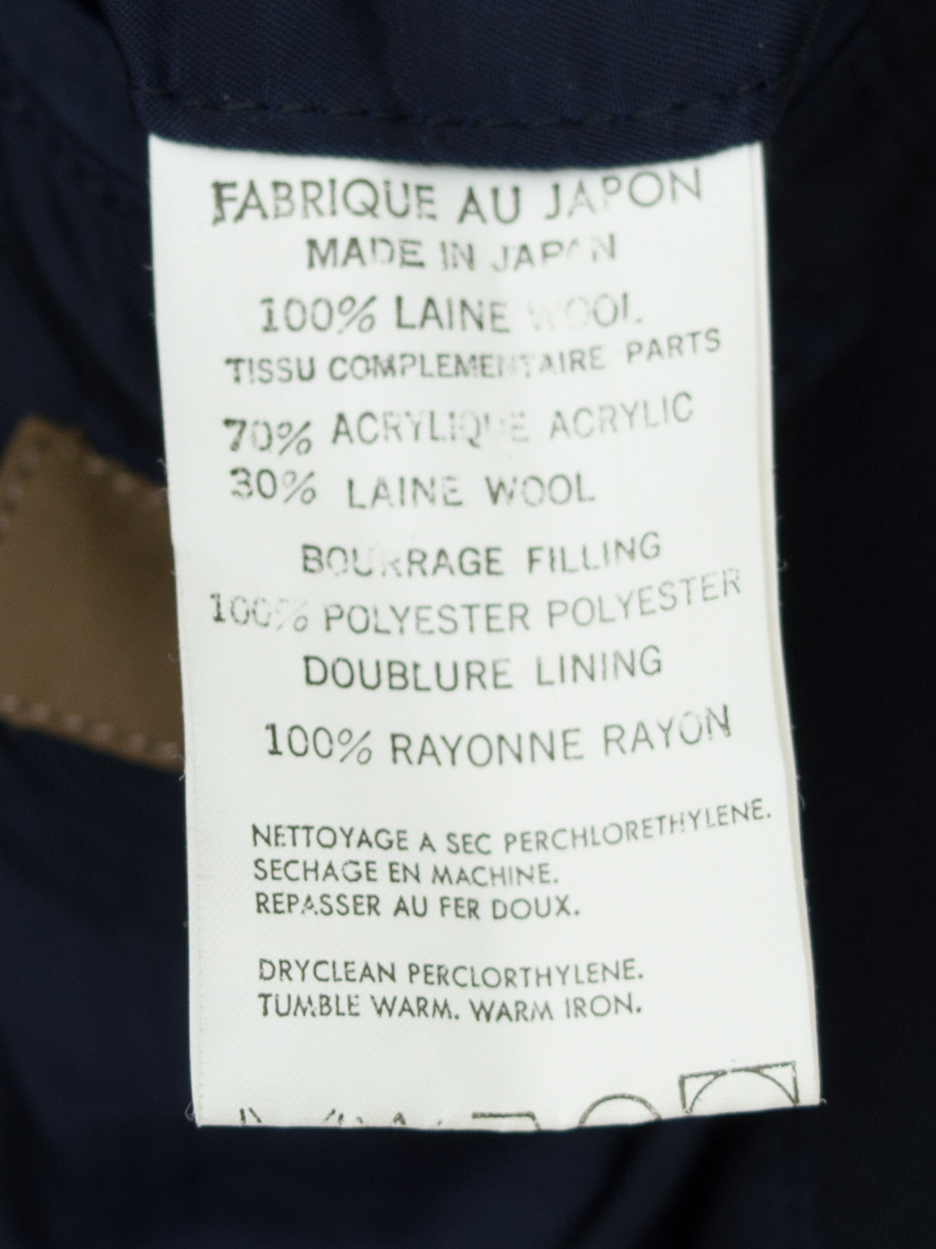 Padded Half Parka Navy