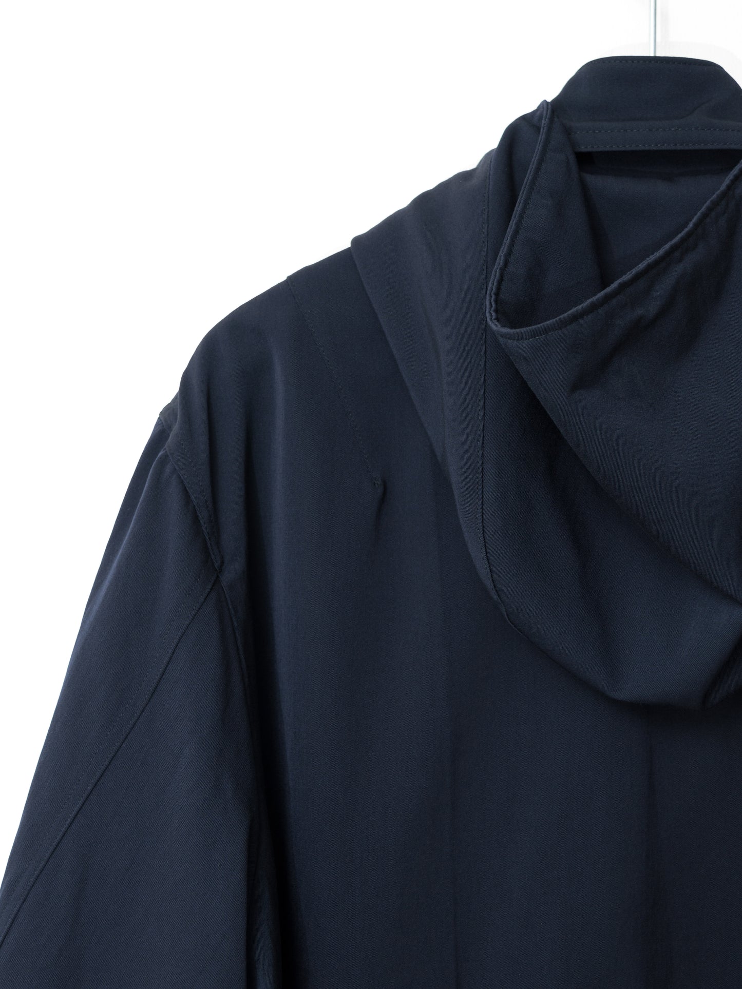 padded half parka navy ∙ wool gabardine ∙ small