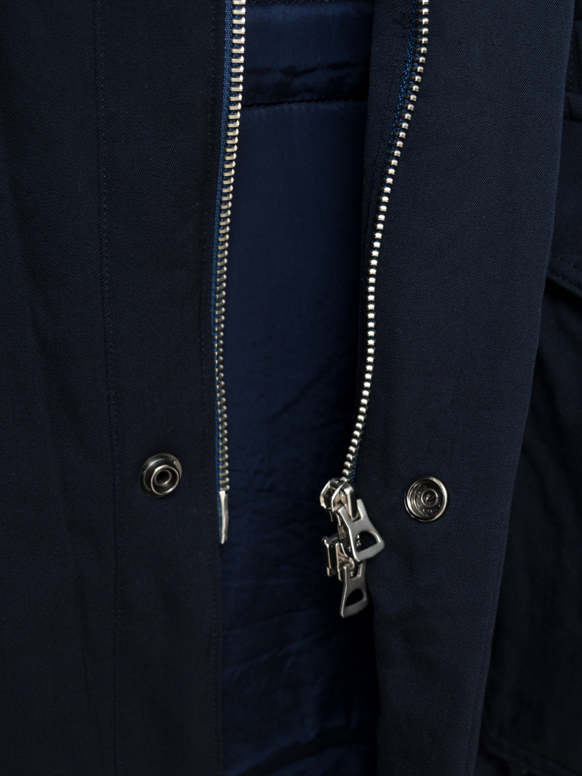 Padded Half Parka Navy