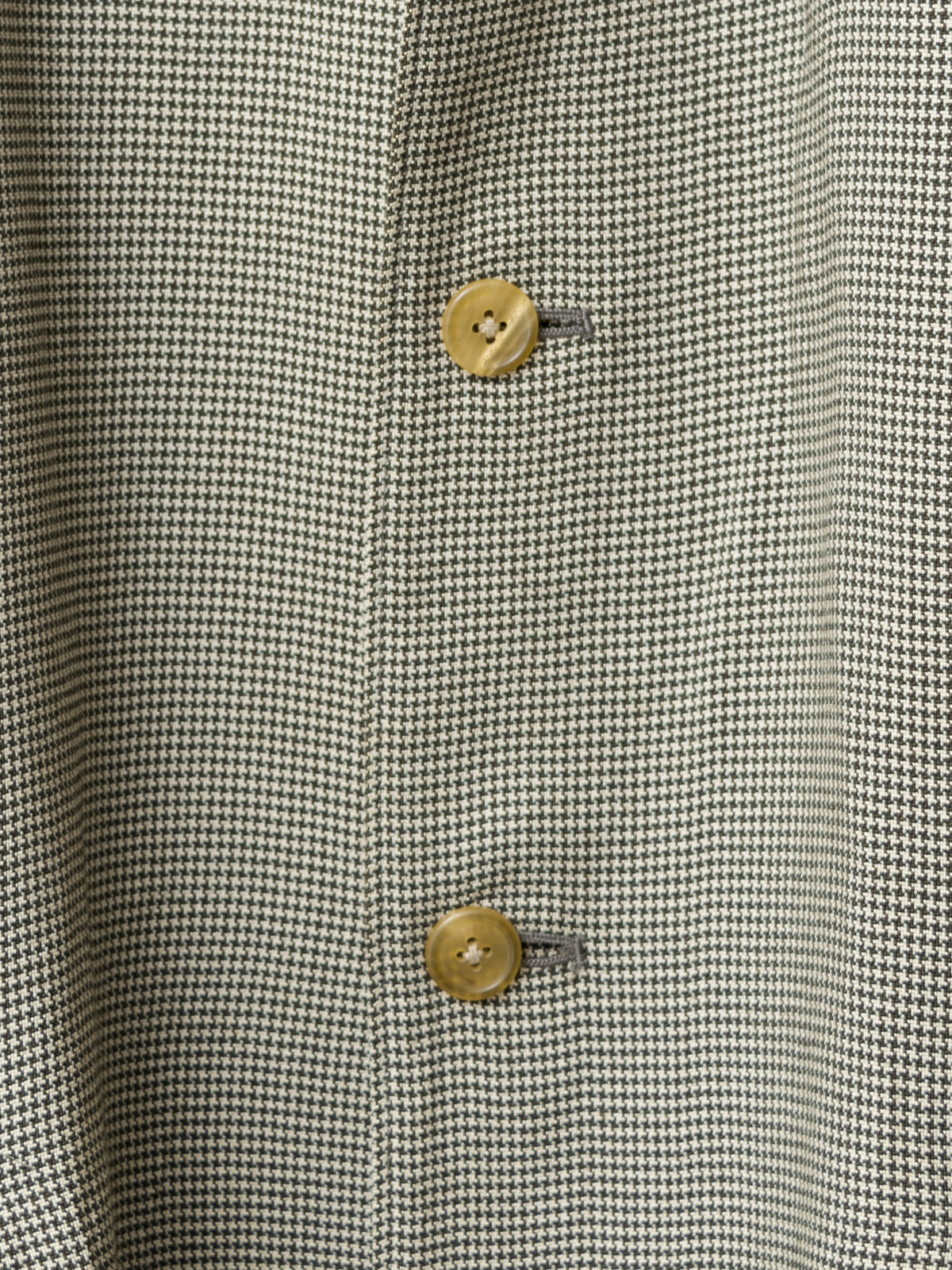 Straight Hem Tailored Jacket Beige Houndstooth