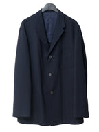 Straight Hem Tailored Jacket Navy