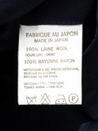 Straight Hem Tailored Jacket Navy