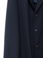 Straight Hem Tailored Jacket Navy
