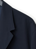 Straight Hem Tailored Jacket Navy