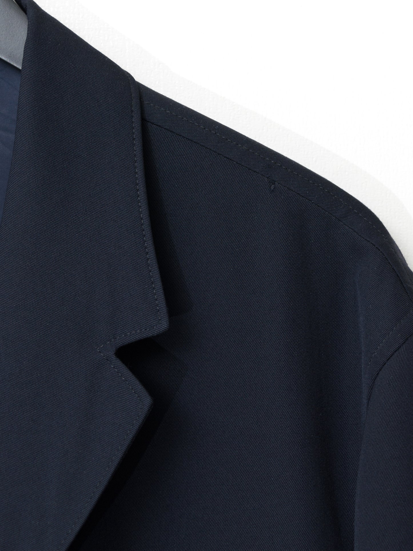 straight hem tailored jacket navy ∙ wool gabardine ∙ medium