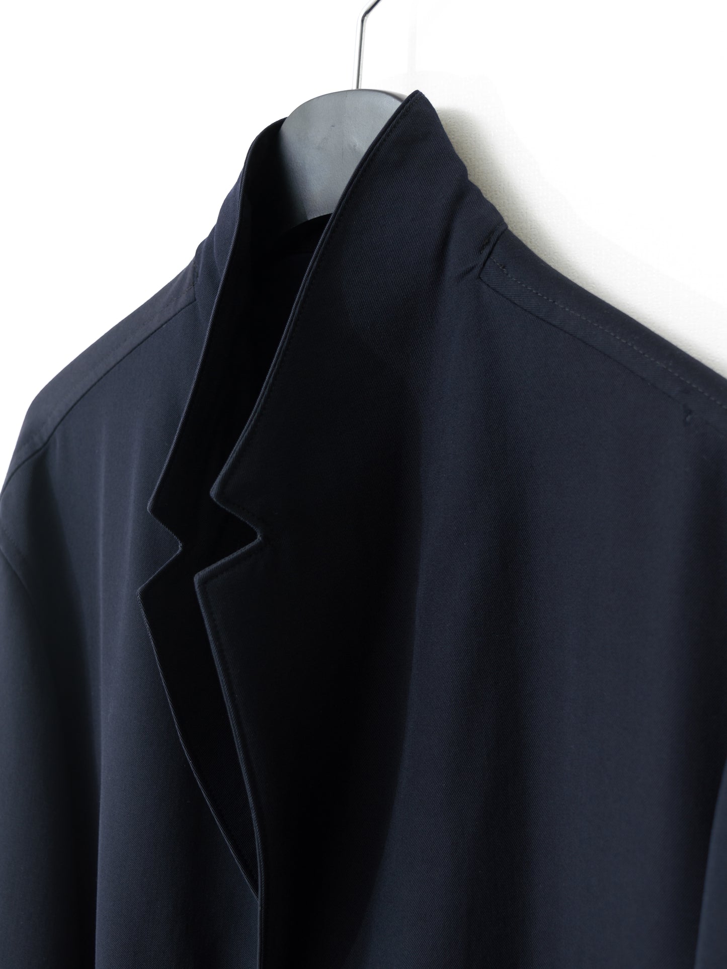 straight hem tailored jacket navy ∙ wool gabardine ∙ medium