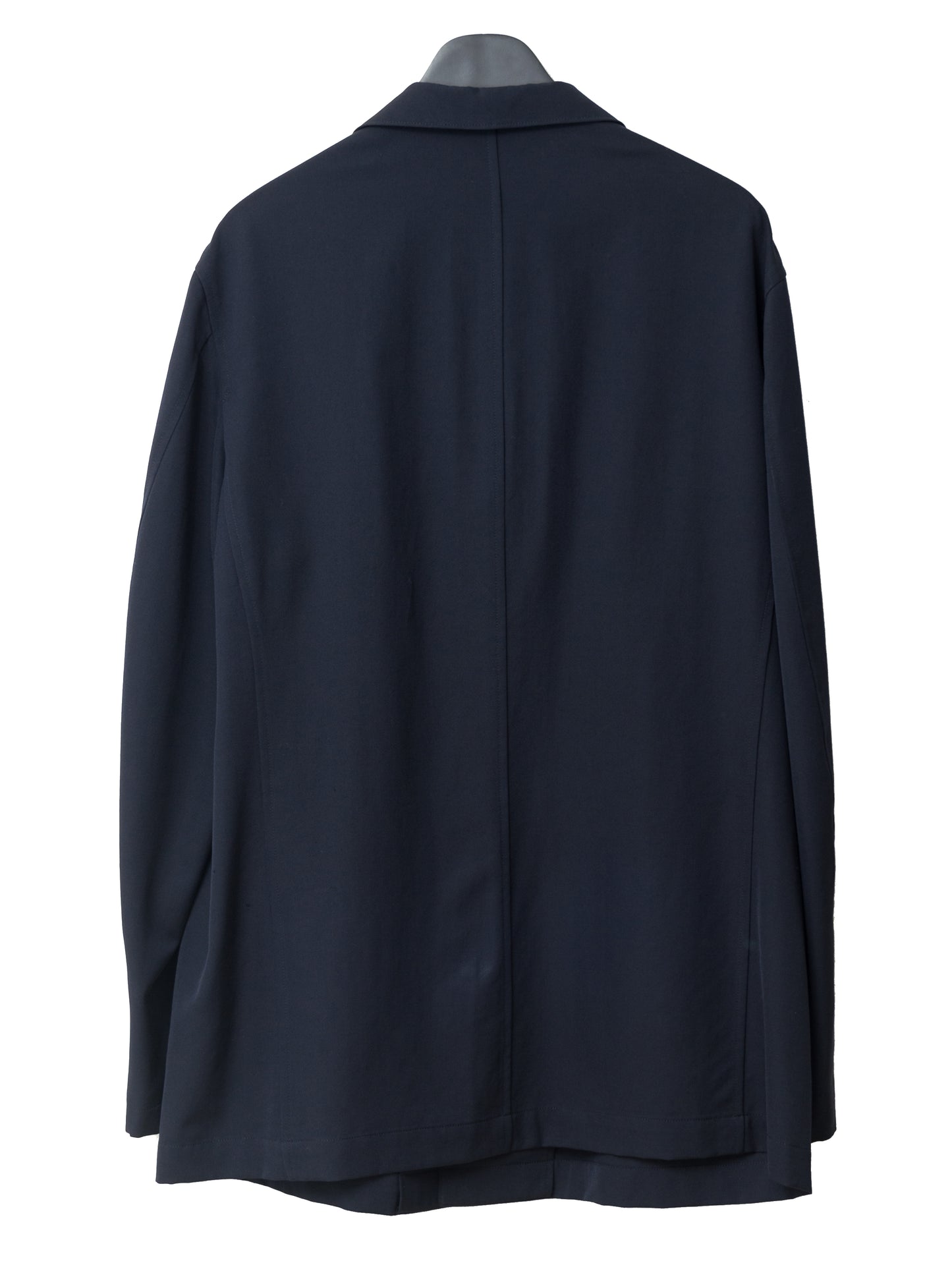 straight hem tailored jacket navy ∙ wool gabardine ∙ medium