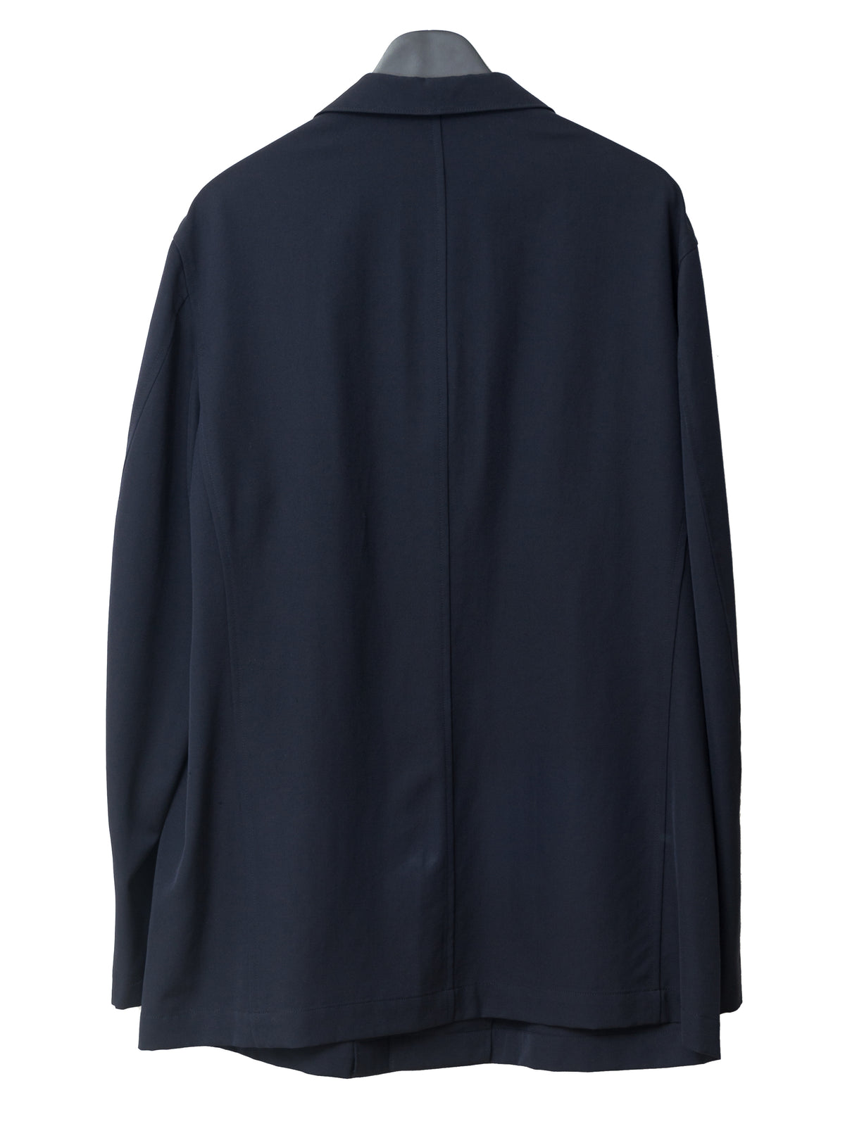 Straight Hem Tailored Jacket Navy