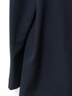 Straight Hem Tailored Jacket Navy