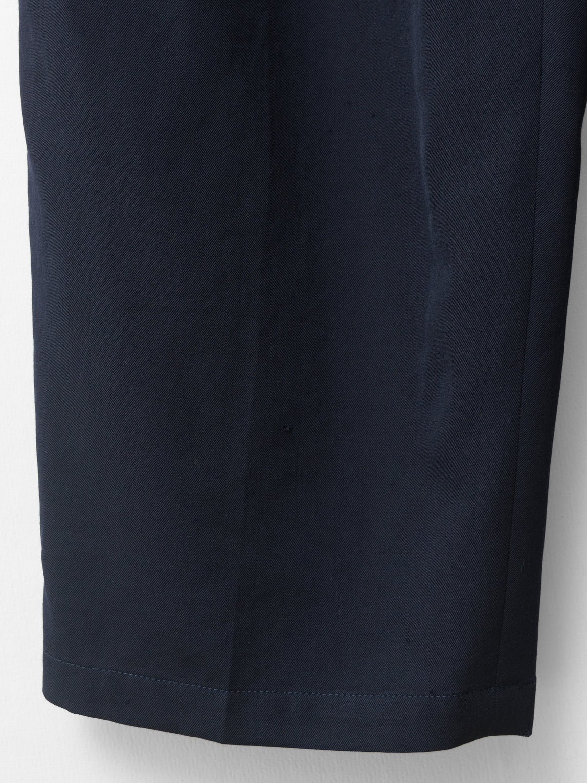 Elastic Waist Double Pleat Trousers Navy