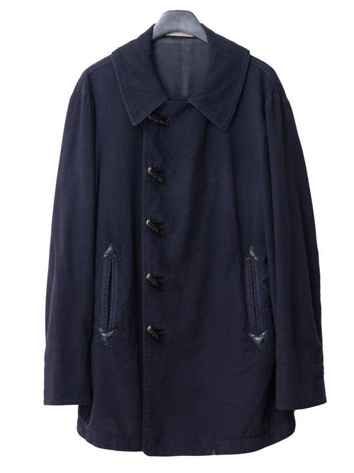 A/W 09 Garment Dyed Military Toggle Jacket Navy