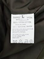 Hidden Placket Mac Coat Olive