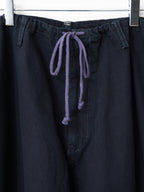 Garment Dyed Drawstring Pants Navy