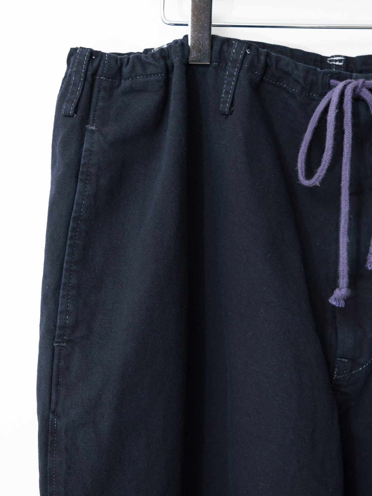 Garment Dyed Drawstring Pants Navy