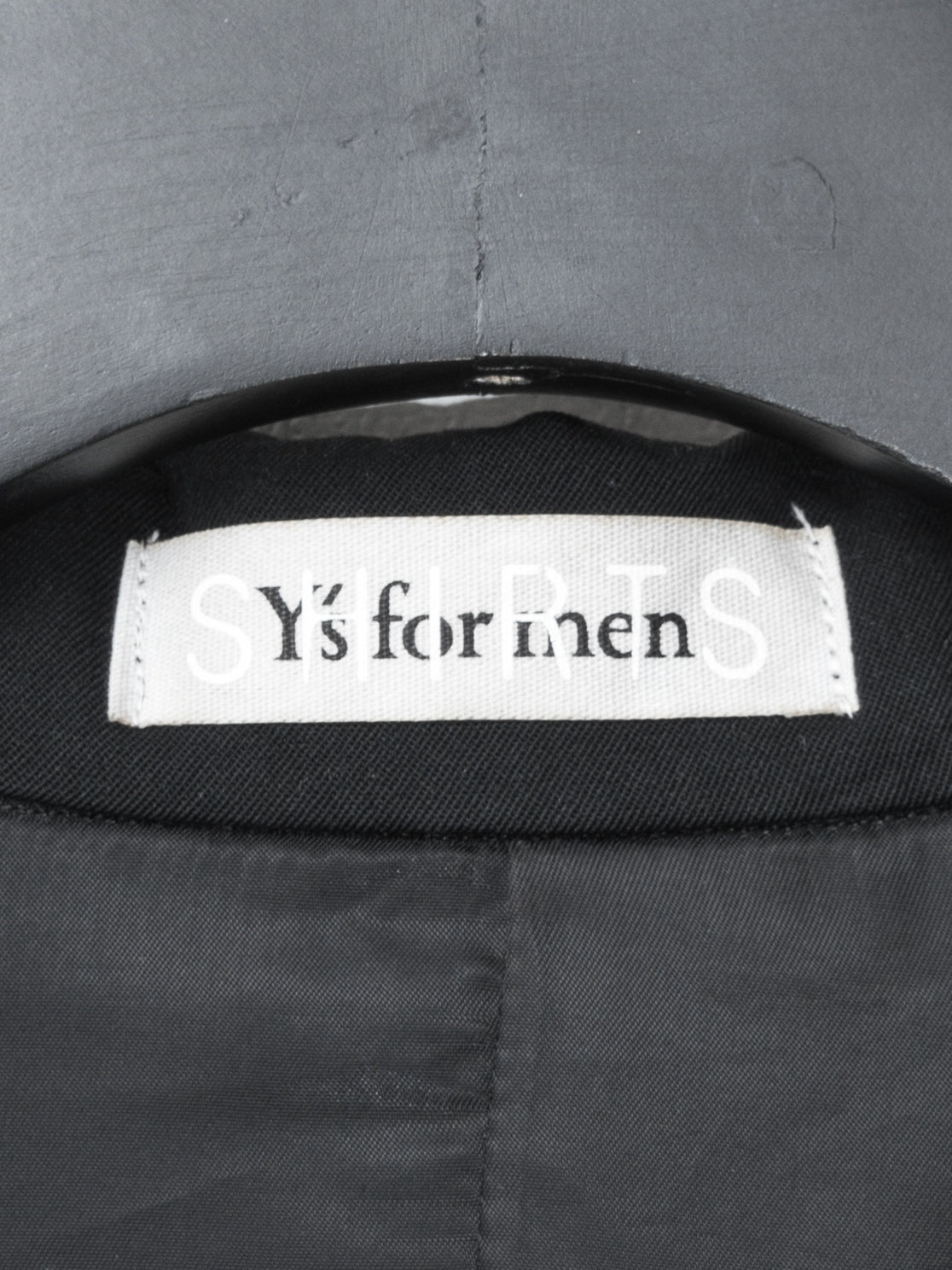 Hidden Placket Mac Coat Black