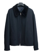 Fur Collar Blouson Navy