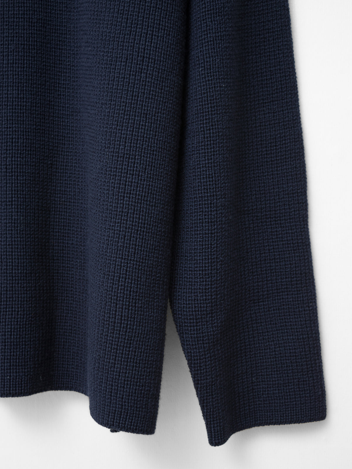 Oversized 5 Gauge Heavy Knit Pullover Navy