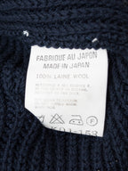 Oversized 5 Gauge Heavy Knit Pullover Navy