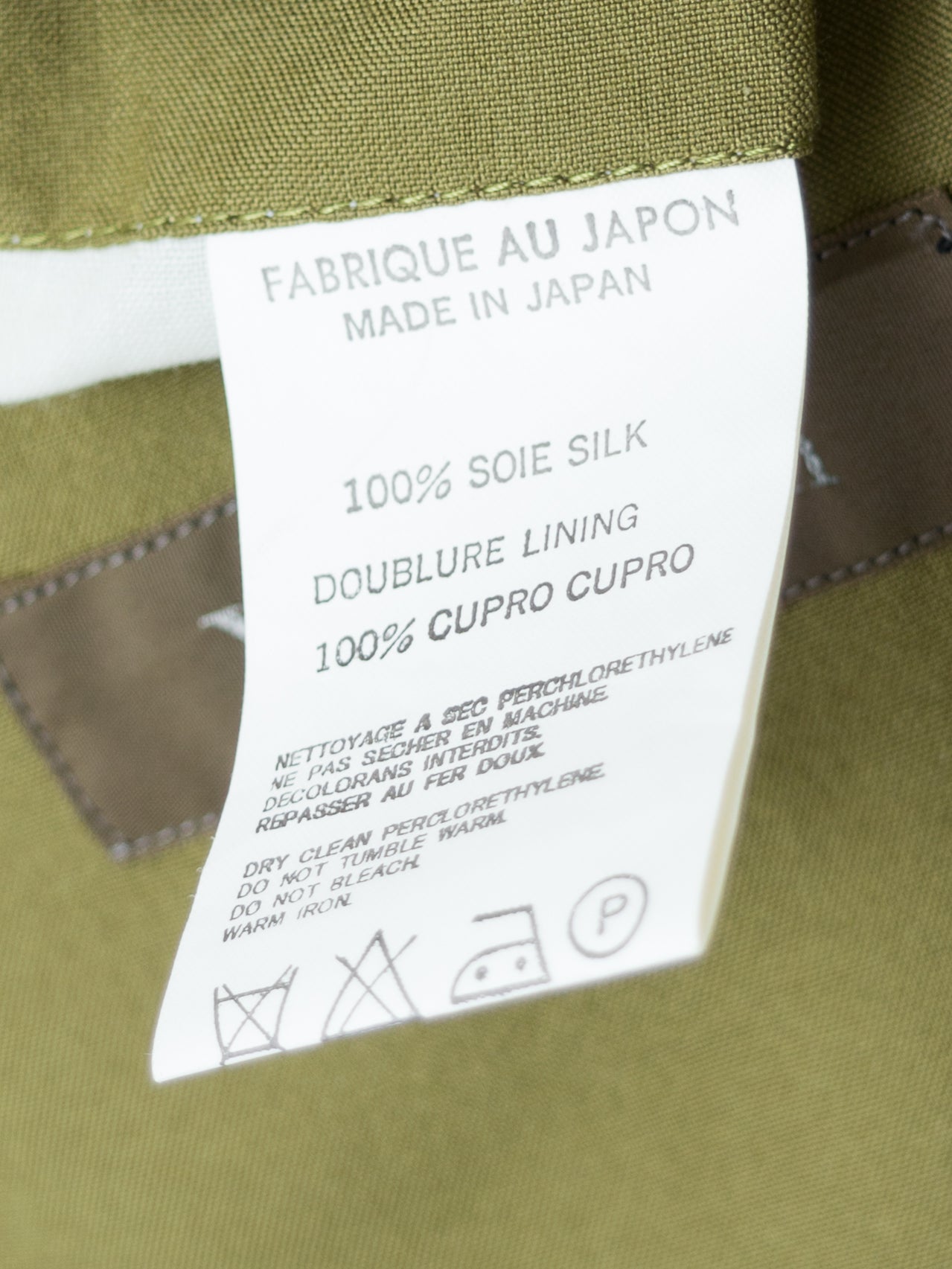 patch pocket tailored jacket gold moss ∙ silk ∙ large