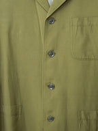 Patch Pocket Tailored Jacket Gold Moss