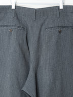 Knit Double Pleat Trousers Grey