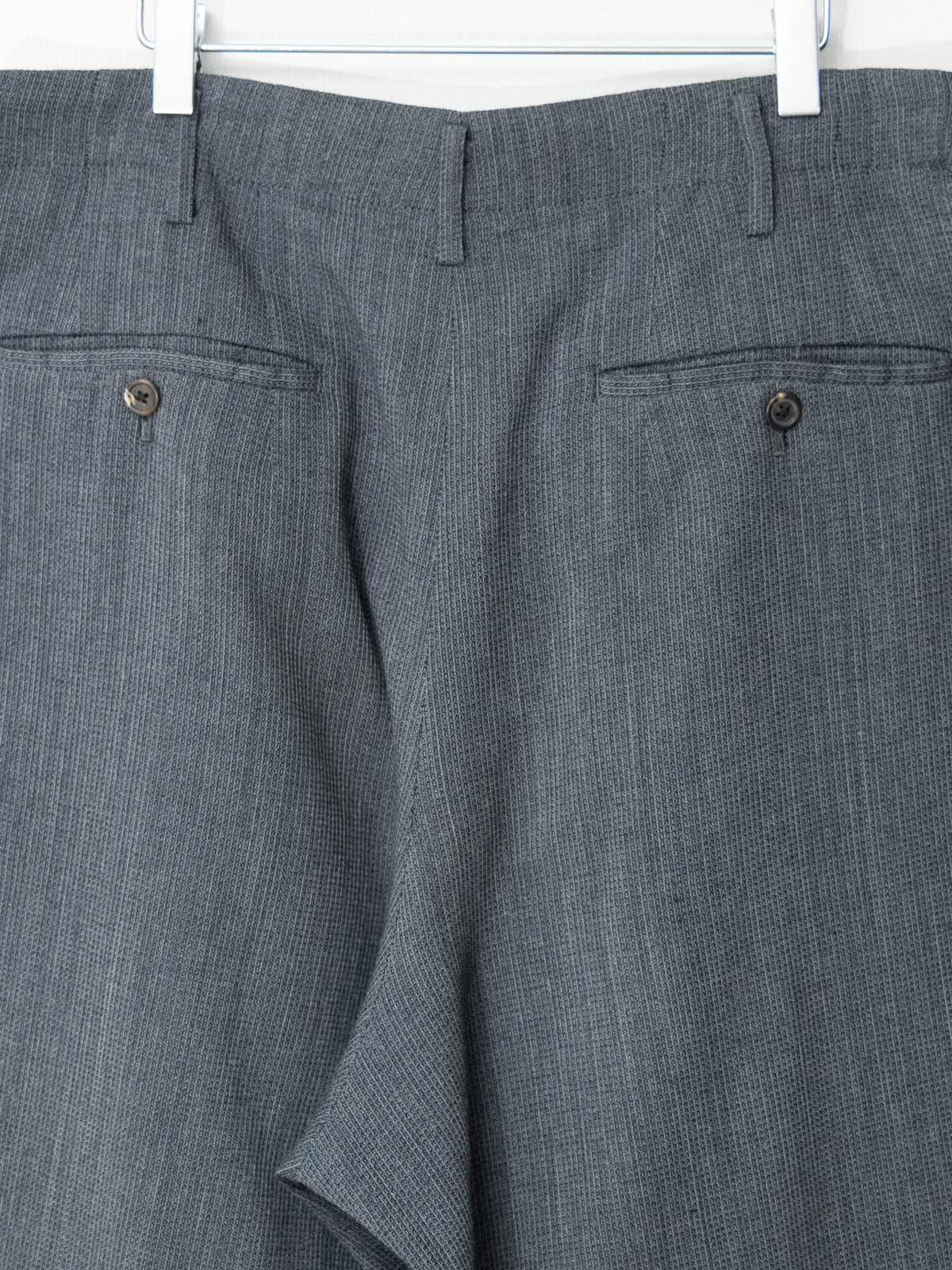 Knit Double Pleat Trousers Grey