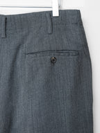 Knit Double Pleat Trousers Grey