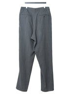 Knit Double Pleat Trousers Grey